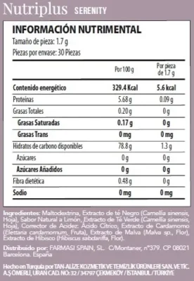 Nutriplus Serenity 6 te farmasi